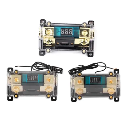 Car Audio Power Fuses Holder Stereo Distribution Block Box Digital Display new