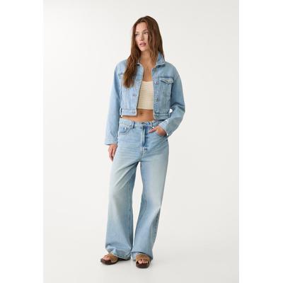Stradivarius Boxy fit denim jacket Light blue XL