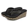 Badezehentrenner VENICE BEACH, Damen, Gr. 36, schwarz, Obermaterial: 100% Textilmaterial. Futter: 100% Textilmaterial. Decksohle: 100% Synthetik. Laufsohle: 100% Synthetik, mehrfarbig, casual, Schuhe Zehentrenner, Sandale, Pantolette, Badeschuh mit...