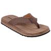 Zehentrenner SKECHERS "TANTRIC-FRITZ", Herren, Gr. 47,5, braun, Textil, used, casual, Schuhe, Sommerschuh, Schlappen, Poolslides, Badeschuh, mit weichem Zehensteg