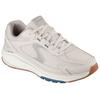 Sneaker SKECHERS "VERTEX", Herren, Gr. 40, beige (hellbeige), Leder, Mesh, sportlich, Schuhe, Retro Sneaker, Schnürschuh mit Air-Cooled Memory Foam