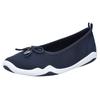 Ballerina RIEKER, Damen, Gr. 38, blau (dunkelblau), Textil, Nubuklederimitat, casual, Schuhe, Slip-on Sneaker, Slipper, Schlupfschuh in veganer Verarbeitung