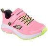 Sneaker SKECHERS "SKECHERS ELITE SPORT TEMPO", Kinder, Gr. 30, bunt (rosa, multi), Textil, Lederimitat, kontrastfarbene Details, sportlich, Schuhe, Trekking Schuh mit Klettverschluss, Größenschablone zum Download