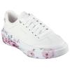 Sneaker SKECHERS "CORDOVA CLASSIC-PAINTED FLORALS", Damen, Gr. 40, rosa (weiß, rosa), Lederimitat, geblümt, modisch, Schuhe, Retro Sneaker, Schnürschuh mit Memory Foam, Topseller