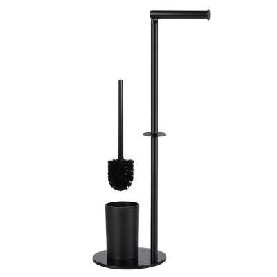 TEMU 1 Toilet Paper Holder Holder, Freestanding Bathroom Toilet Paper Roll Holder With Toilet Brush And Toilet Paper Holder Set, Base Image