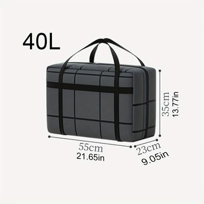 TEMU A Storage Bag For Clothes And Blankets, Suitable For Luggage Organization, Moving And Packing, Large Capacity For School Dormitory Organization, And For Sorting Clothes And Blankets. Image