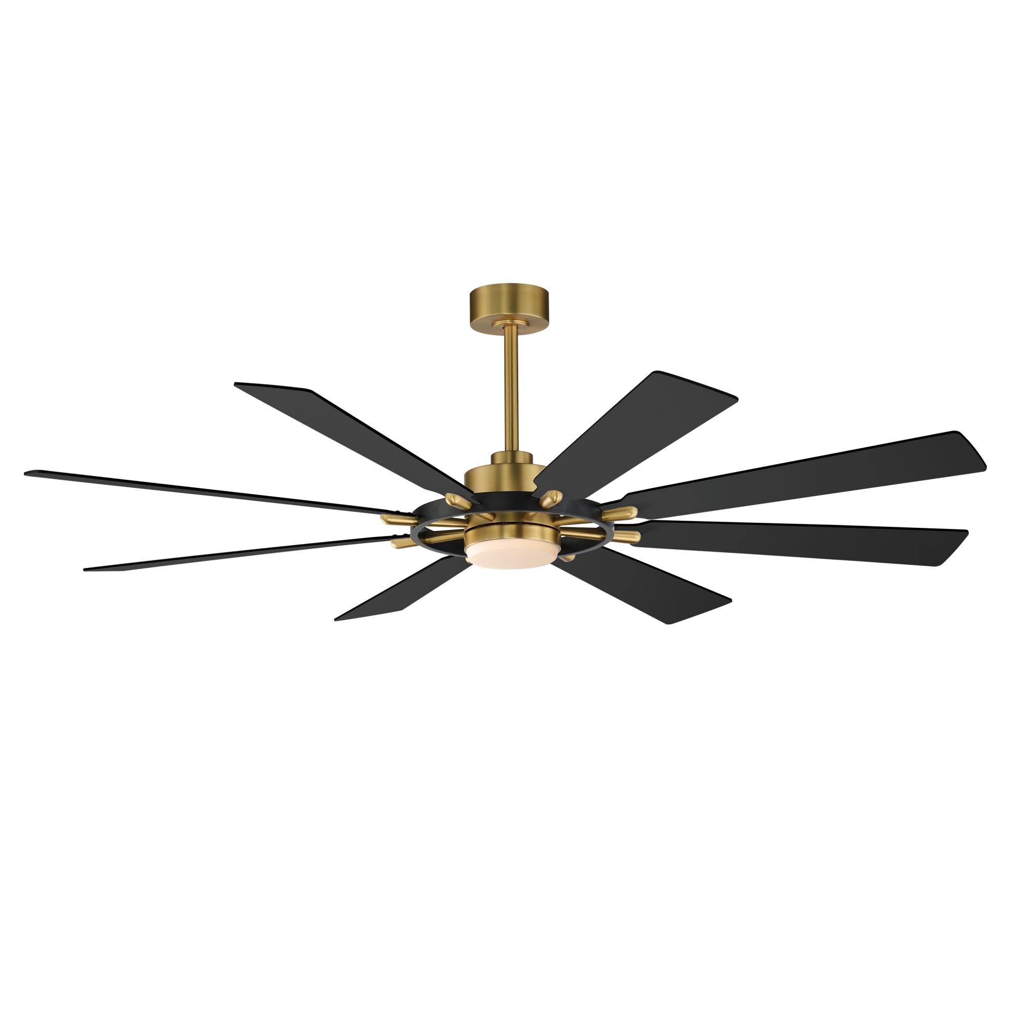 Maxim Lighting Helm 72 Inch Ceiling Fan - 88878BKNAB