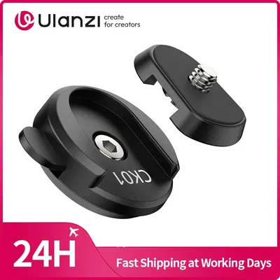 Ulanzi CK01/CK02 Quick-Release Plate Kit/ Quick-Release Backpack Clip Kit with 1/4'' Screw for Camera Gopro Insta 360