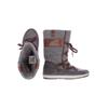 Moon Boot Damen Stiefel, Gr. 37, grau, Leder
