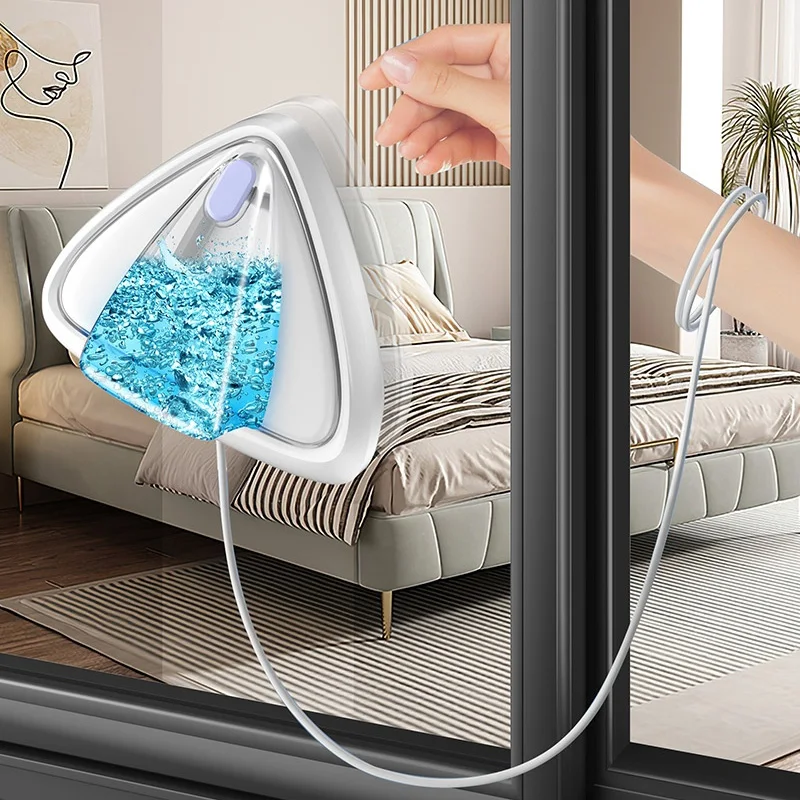 1pc doppelseitige Wasser Lagerung Glas Scheibenwischer Housekeeping Doppel-schicht Glas Scheibenwischer Haushalt Hochhaus Magnetische Glas Scheibenwischer Image