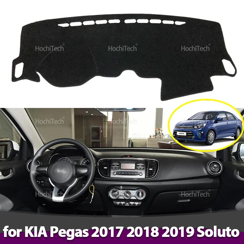 Für KIA Pegas 2017 2018 2019 Soluto Anti-Slip Dashboard Abdeckung Schutz Pad Auto Zubehör Sonnenschirm Teppich Image