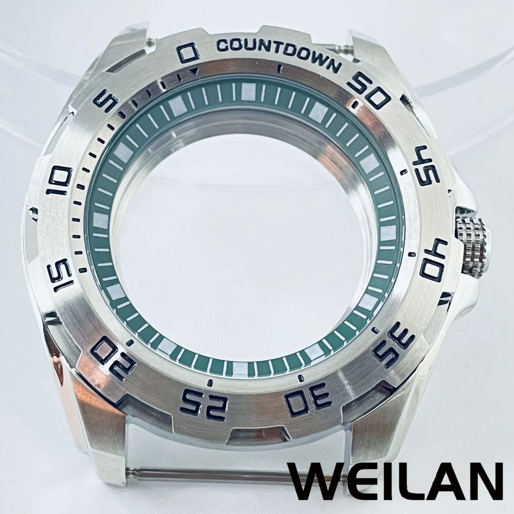 44mm silbernes Edelstahl gehäuse, geeignet für Bewegungen nh34, nh35, nh36, nh38, nh39, nh70 n Image