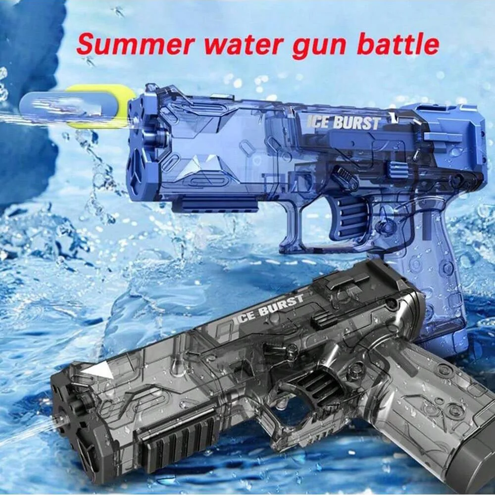 Neue Sommer Transparent Cool Outdoor Wasser Pistole Spielzeug Manuelle Burst Wasser Pistole Automatische Zurück Langweilig Wüste Adler Pistole Wasser Spielzeug Pistole Image