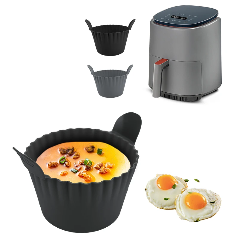 Silikon-Luftfritteuse, Eierstroper-Becher, Eierkocher-Form, BPA-frei, Ramekins für perfekte pochierte Eier, Mikrowellen-Eierkocher mit Tassen Image