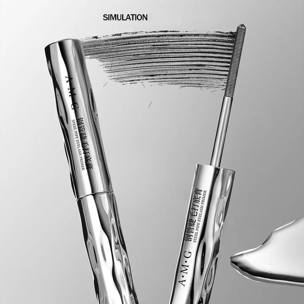 Metall Eisen Wimpern Mascara Wasserdichte Seide Faser Mascara Schwarz Lange Curling Wimpern Extensions Nicht verklumpende Augen Make-Up Kosmetik Image