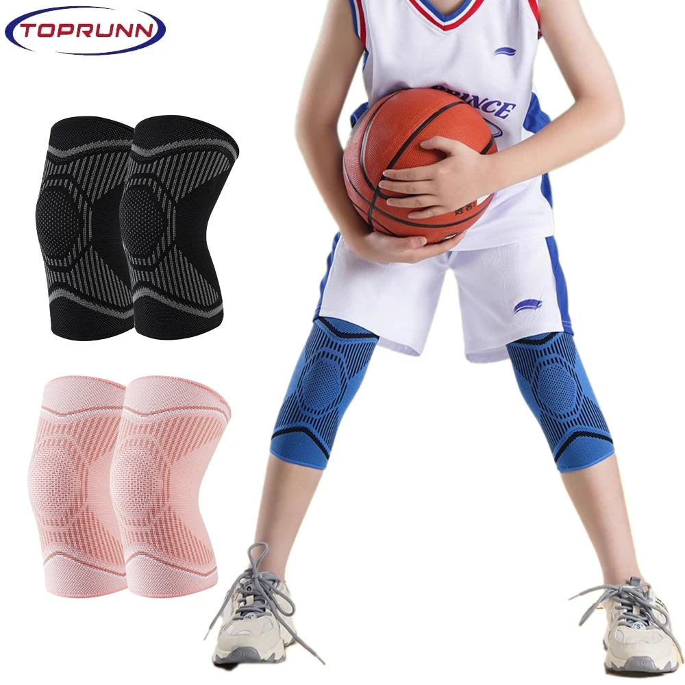 1 Paar Kinder-Kniebandage, Kniestütze, Teenager-Kniebandage, Sport-Knieschützer für Kinder Image