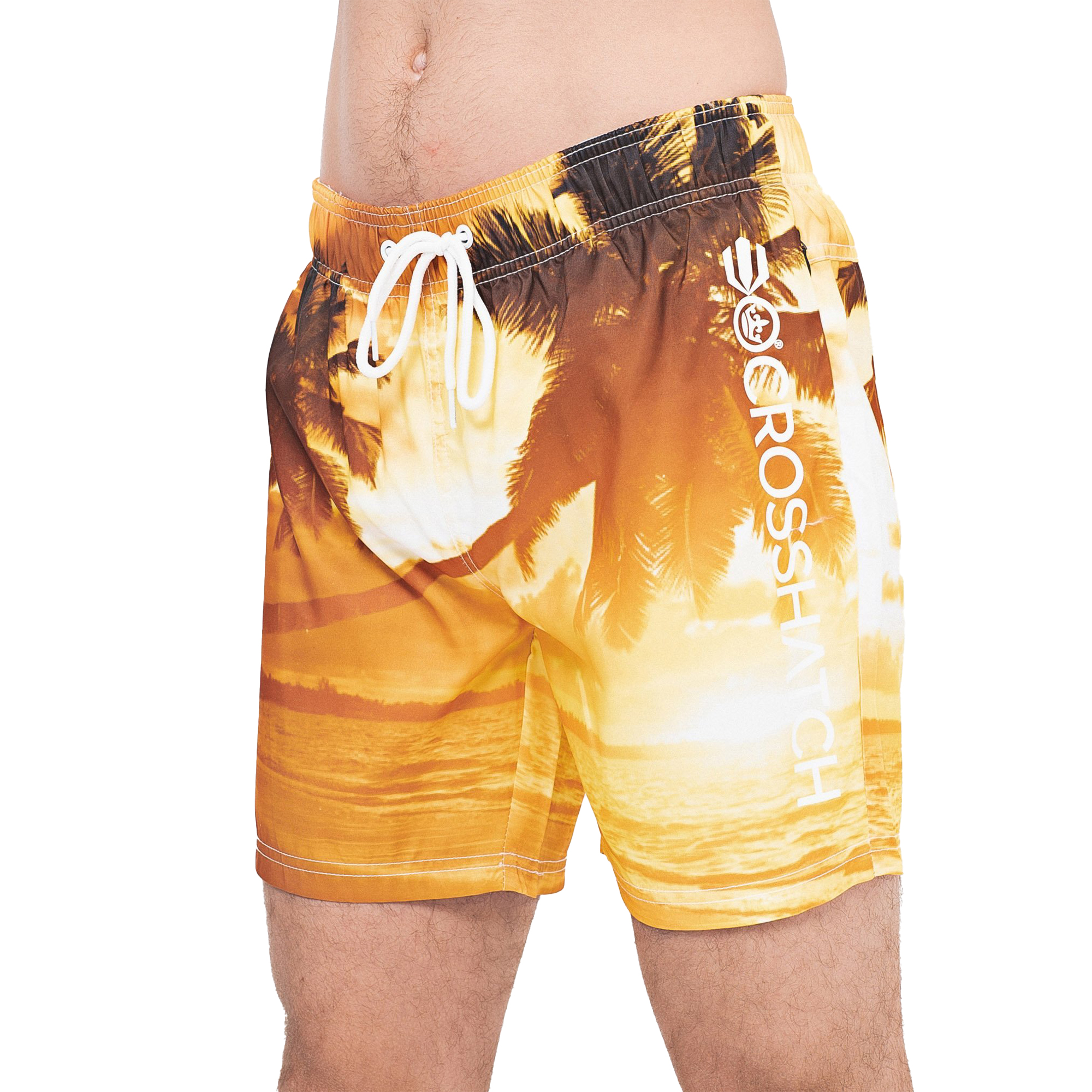Crosshatch - "Beach Dream" Badeshorts für Herren (Orange) Image