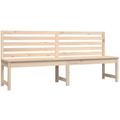 Panca da giardino per esterni, mobili da terrazza, 201,5 x 48 x 91,5 cm, in legno di pino massiccio