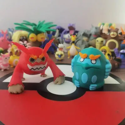 Anime Figures Darmanitan Proportion World 1:20 Diy 3d Printing Cartoon Character Desktop Decoration Model Children Toy Gift