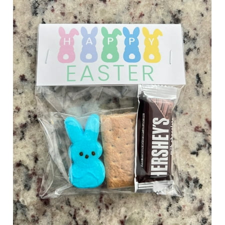 S mores Easter Peeps Treat Bags School Easter Party Favors Easter Party Bags S mores Party Favor Bags S mores Peeps Party Favor