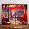 Kit punto croce in tessuto stampato Parigi Girl House Ricamo fai da te Hobby Cucito Pittura Ricamo