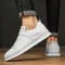 Scarpe sportive casual da uomo in pelle di vacchetta, scarpe vulcanizzate impermeabili, scarpe sportive pieghevoli da uomo, scarpe sportive casual da esterno