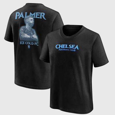 Chelsea Cole Palmer Ice Cold FC Grafik-T-Shirt – Schwarz – Kinder Image