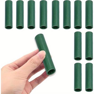 TEMU 12-pack Plastic Garden Stake Connectors, 11mm Diameter Plant Support Clips For Climbing , Greenhouse & Home Garden Use Image