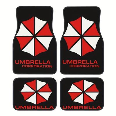 TEMU 4pcs Durable Polyester Non-slip Supernatural Car Floor Mats Set - Front & Rear, Stain-resistant Auto Interior Accessories Image