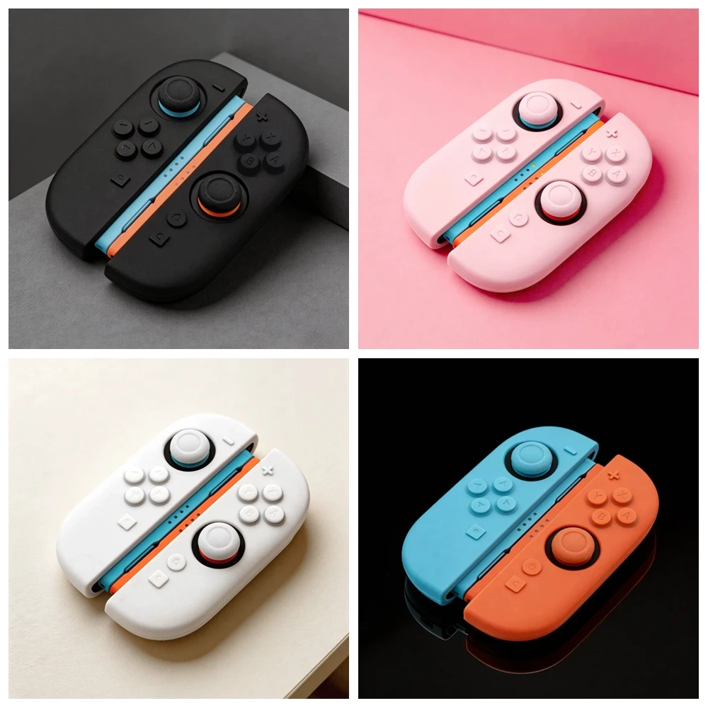 Weiche Silikonkautschuk-Schutzhülle für Nintendo Switch 2 Joy Con Controller mit kostenlosen Daumengriffkappen, Game Pack Image