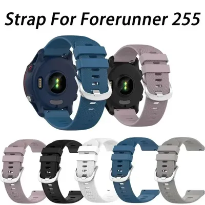 Neue 22 MM Weiche Silikon Strap Für Forerunner 255 265 Sport Uhr Strap Ersatz Armband Smart Uhr Armband Zubehör Image