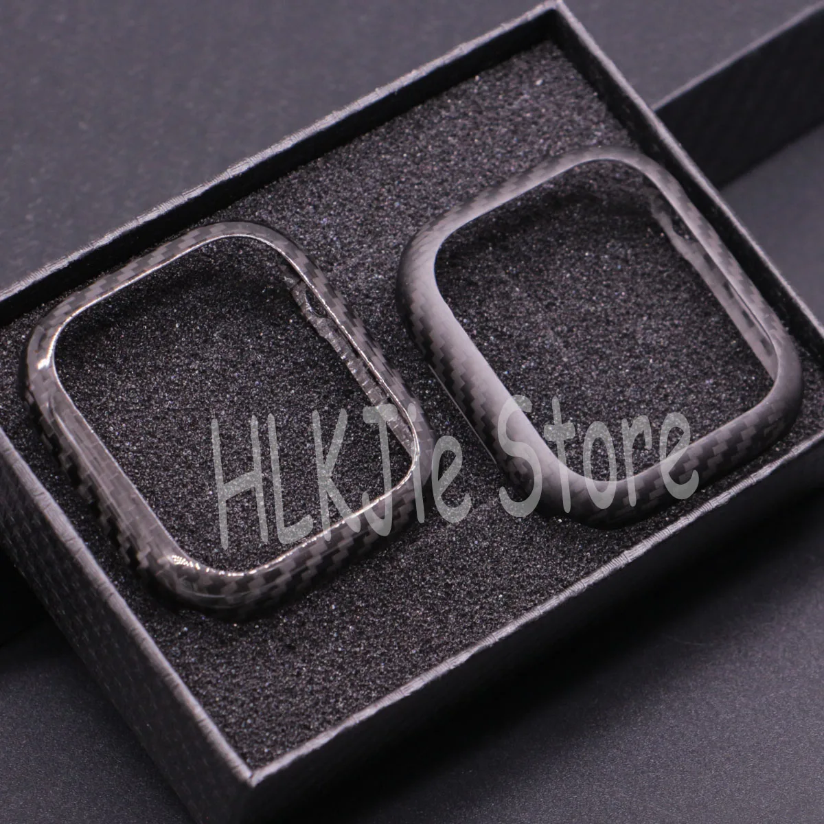 Echtes Kohlefaser-Uhrengehäuse für Apple Watch S10 42 mm 46 mm, matt/glänzend, schlankes Gehäuse, Stoßstangenabdeckung Image