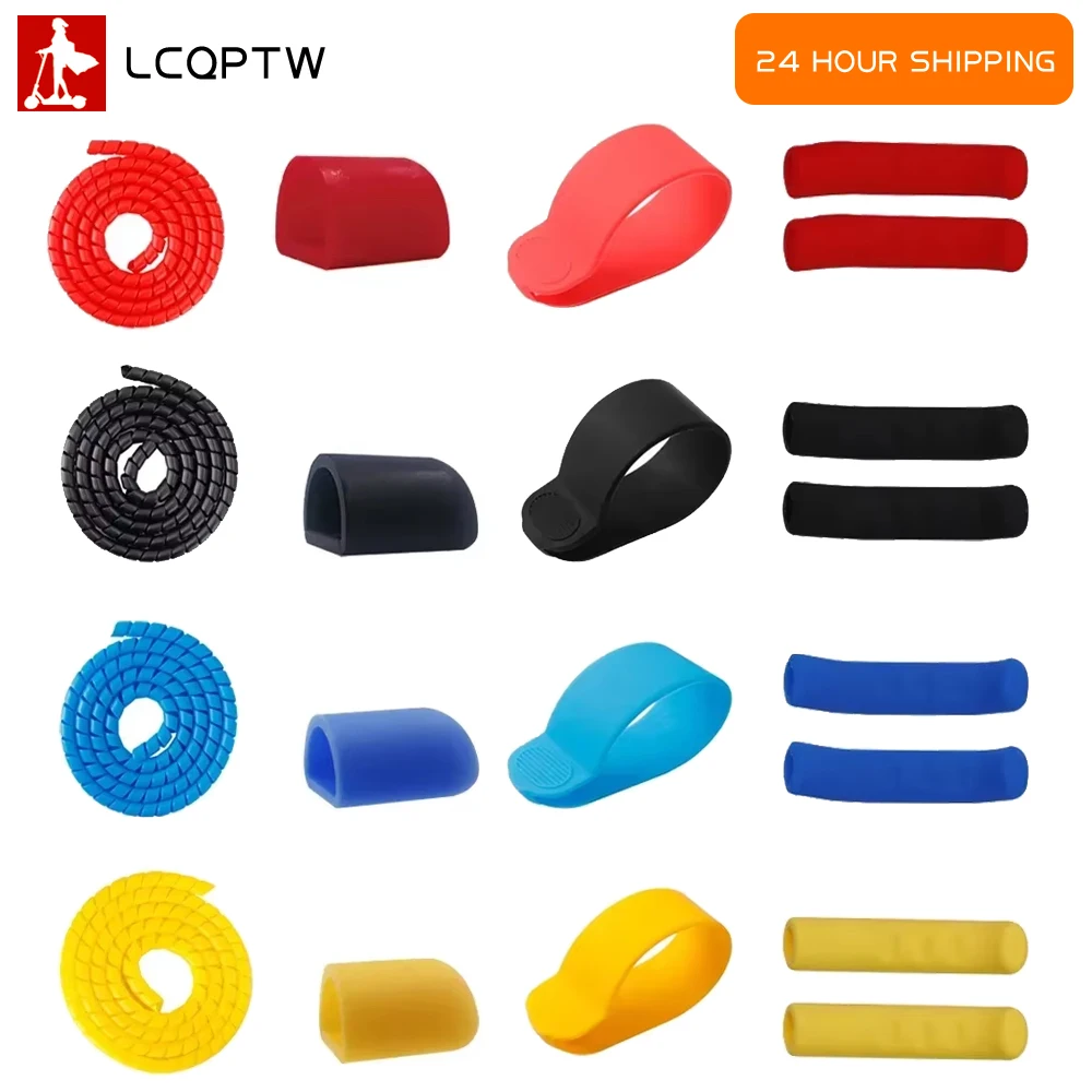 Griff Brems Schutz Abdeckung Für Xiaomi M365/1S/PRO E-Roller Daumen-drossel Silikon Hülse Linie Organizer rohr Wicklung Rohre Image