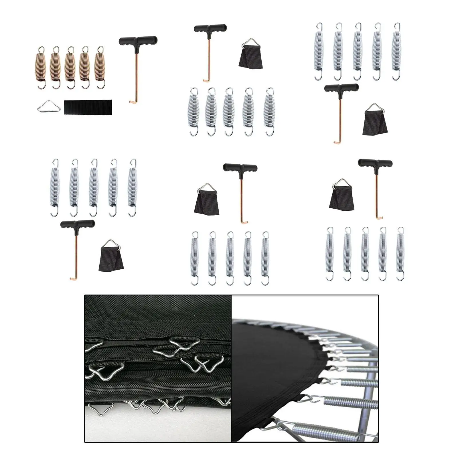 Trampolin feder, mit Feder zug Werkzeug Reparatur Hardware Legierung Ersatz Trampolin Teile Image
