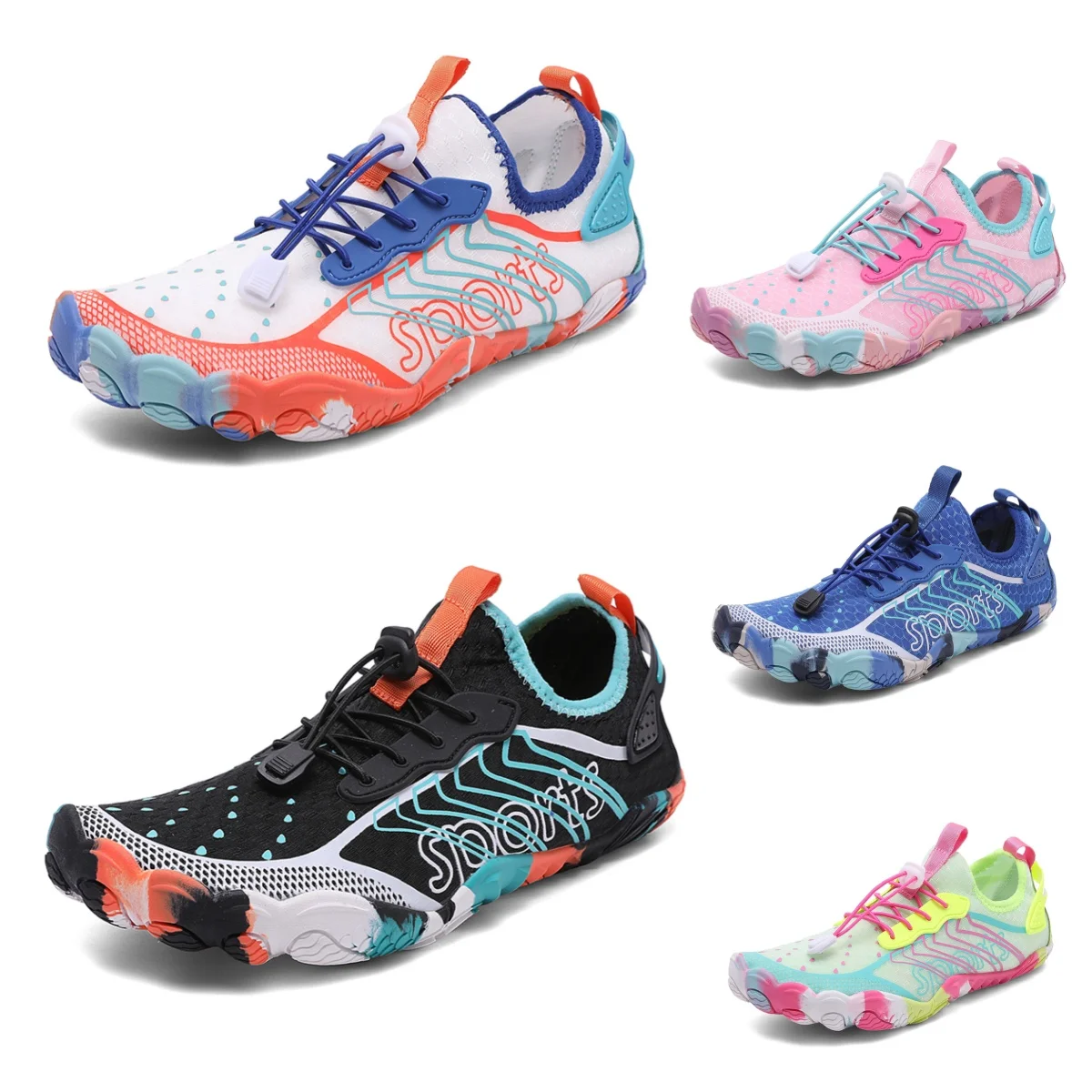 Unisex Herren Damen Barfuß Sportlich Wandern Wasserschuhe Schnell trocknend Barfuß Aquaschuhe Schwimmschuhe Strandschuhe Gym Sportschuhe Image