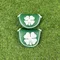Good Luck Four Leaf Clover Golf Putter Cover For Mallet Blade Club Waterproof PU Leather Golf Head