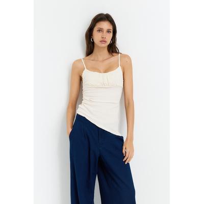 Asymmetric Crepe Top