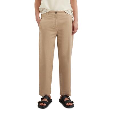 Chinohose MARC O'POLO "aus Organic Cotton-Stretch-Twill", Damen, Gr. 36, Normalgrößen, beige (summer sand), Obermaterial: 97% Baumwolle, 3% Elasthan; Futter: 100% Baumwolle, unifarben, casual, gerade, unten schmal knöchelfrei, Hosen Image