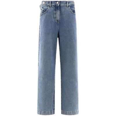 Wide Leg High-Rise Jeans For - Blue - The Attico Jeans