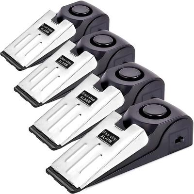 4er-Pack 120 dB Türstopper-Alarm Tragbarer Keil-Einstiegsalarm Diebstahlsicherungswerkzeuge für die Image