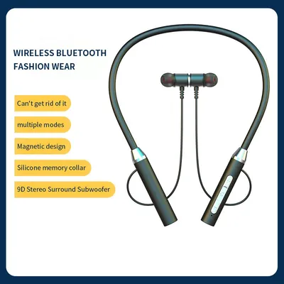 Drahtlose Kopfhörer Bluetooth Kopfhörer Magnetische HIFI Sport Neckband Neck-hängende TWS Ohrhörer Drahtlose Blutooth Headset mit Mikrofon