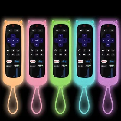 Fernbedienungshülle für Roku Cover für TCL Roku TV Steaming Stick Silikon Schutzhülle Controller Universal Ersatzhülle