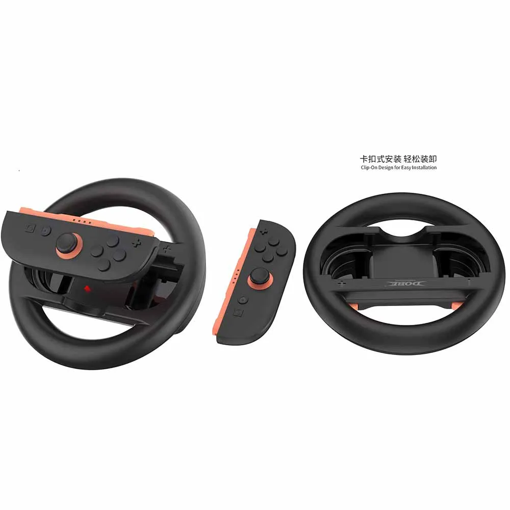 Schalter-Lenkrad für Nintendo Switch Joy Con Controller, Switch Racing Wheel Grip Fit Mario Kart 8 Deluxe für Switch 2er-Pack Image