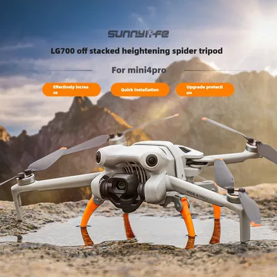 Für DJI Mini 4 Pro Faltbare Fahrwerk Erweiterte Höhe Bein Unterstützung Schutz Stehen Skid Für DJI Mini 4 Pro Drone Zubehör
