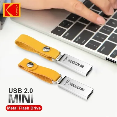 Kodak KODAK K122 USB2.0 Mini-USB-Flash-Laufwerk aus Vollmetall, Hochgeschwindigkeitsauto, 32 GB, 64 Image