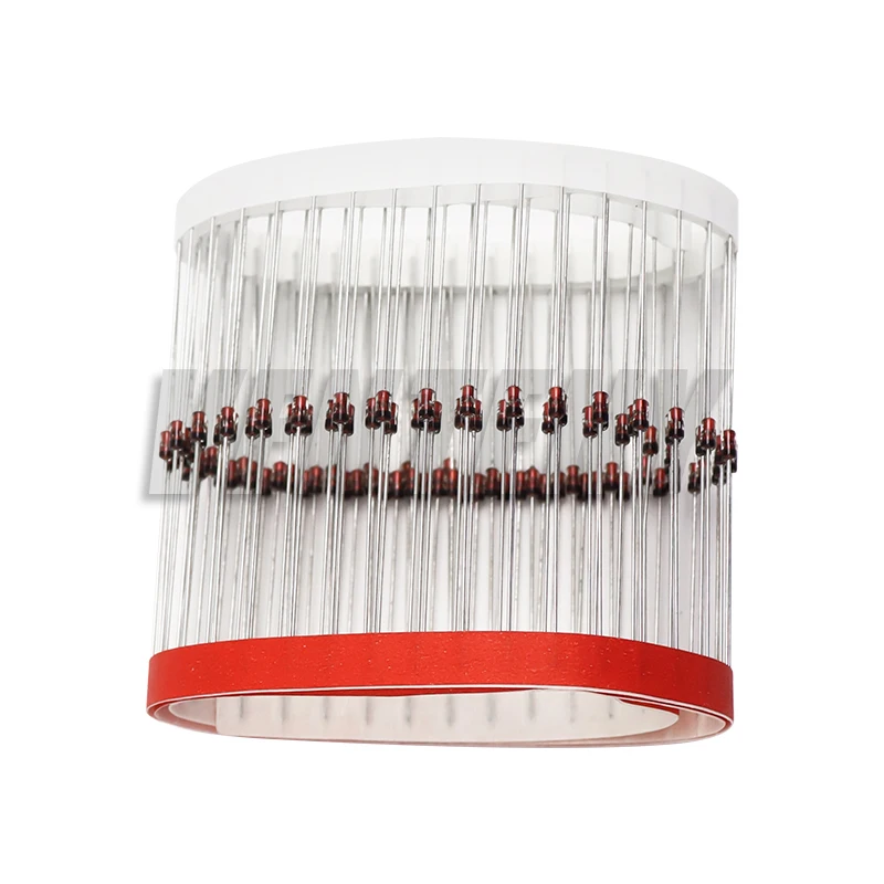 DO-35 IN4148 100 Stück 1N4148 Hochgeschwindigkeitsdioden-Schaltdioden Neu Image