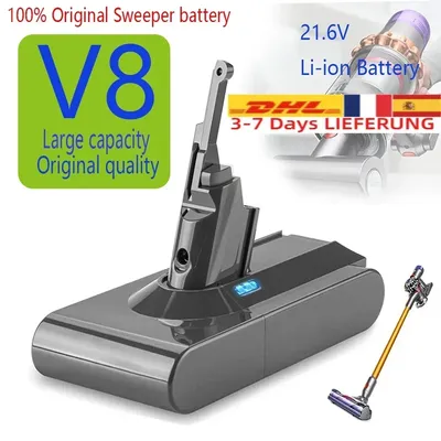 Für dyson v8 12800mah/v8 21,6 Volt Lithium batterie Staubsauger batterie wiederauf ladbare Elektro Image