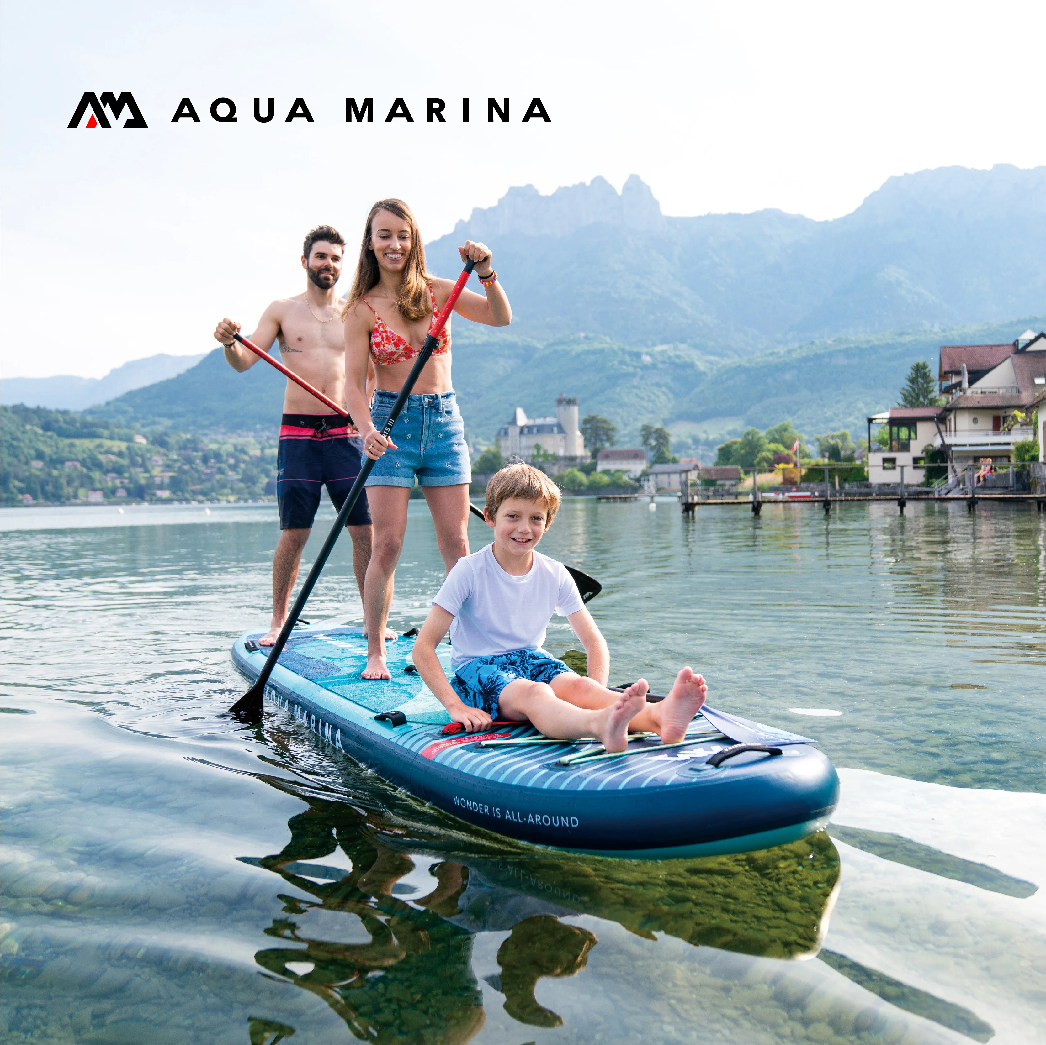 381 cm AQUA MARINA 2 Personen rund um große aufblasbare Sup Stand Up Paddle Board Surfbrett SUPER TRIP Surfbrett Kajak Image