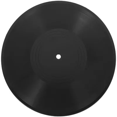 Vintage-Dekor, Schallplatten-Dekoration, dekorative Vinyl-Schallplatten für ästhetisches Wandposter, schwarzer Kunststoff, Disco Image