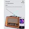 B03B-Portable Wooden Retro Radio Wireless Bluetooth Speakers HIFI Stereo AM/FM Radio Player USB TF